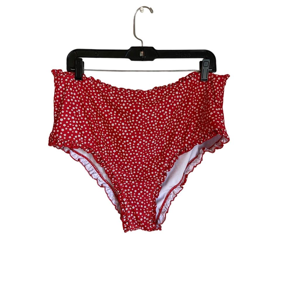 Burnt Orange High Wasted Bikini Bottom Plus Size 3x